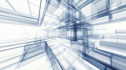 Obraz premium 3D Architecture Abstract: Unleashing Creativity in the Digital Space