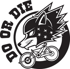 black motorcycle on a white background