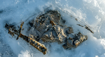 Ancient Echoes: Ice-Embedded Fossils Unveiling Earth's Frozen History Through Time