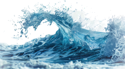 Dynamic Waters: Capturing the raw power and beauty of the ocean's cresting waves