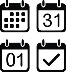 calendar icon design vector