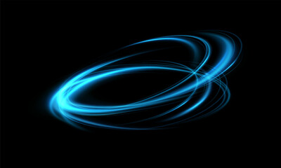 Neon Eclipse Glowing Blue Rings. Celestial Blue. Neon Circle Glow. Blue Orbit.Neon Light Rings. Sapphire Glow Neon Circular Lights.	
