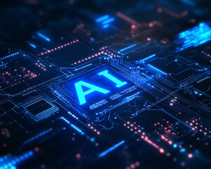Digital Circuit Board with AI Designation
