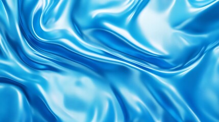 Fototapeta premium Digital Rendering of Light Blue Draped Fabric