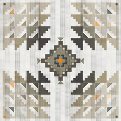 Navajo pattern.Triangle pattern.Zigzag shape on light background.Geometric shape.Square shape.Triangle repeat.DIgital design.Illustration.Line.Seamless.Design for Blanket.Carpet.Printing and Knitting