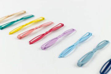 Colorful hair accessories metal hairpins
