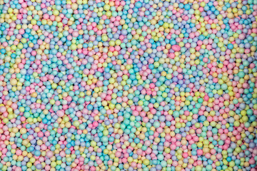 Colorful packing filler foam particles