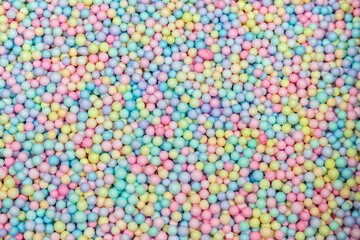 Colorful packing filler foam particles