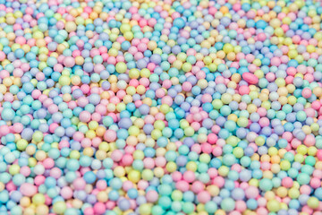 Colorful packing filler foam particles