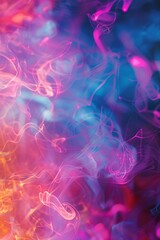 Obraz premium Swirling and billowing colorful smoke creates a captivating abstract backdrop