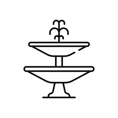 Fountain  Vector icon
