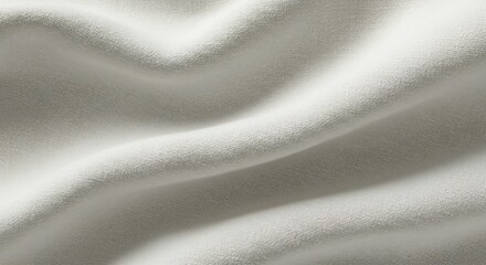 Obraz premium 柔らかな質感の白生地 優雅なドレープと光沢感