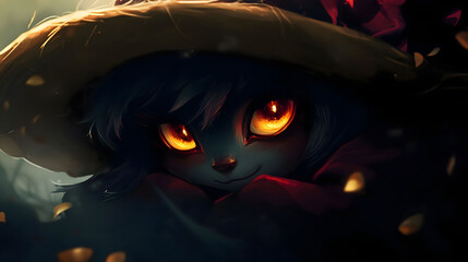 League of Legends: Vex, the Gloomy Gloomling, digital art, dark fantasy artwork.