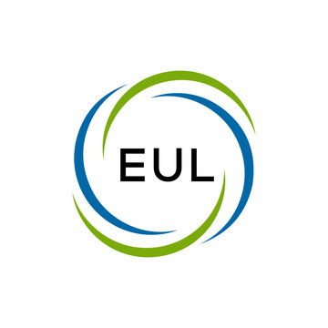 EUL creative minimalist letter logo.