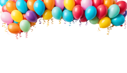 Colorful Balloon Border png