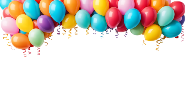 Colorful Balloon Border png