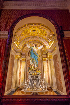 The Statue of Santa Marija in The Cathedral of the Assumption of the Blessed Virgin Mary into Heaven, Cittadella of Victoria, Gozo