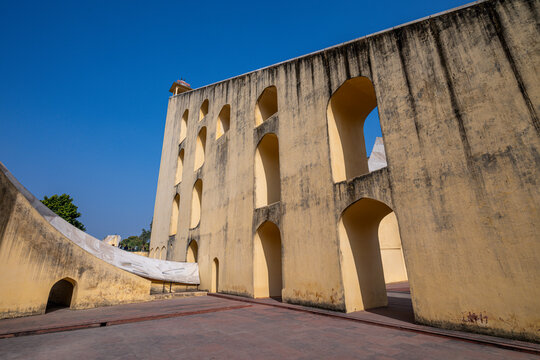 Astronomical instruments of Jantar Mantar, UNESCO, Jaipur, Rajasthan, India