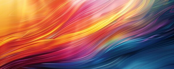 Vibrant wavy lines blending together in an abstract background