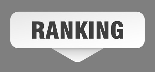 ranking sticker. ranking sign isolated on gray background