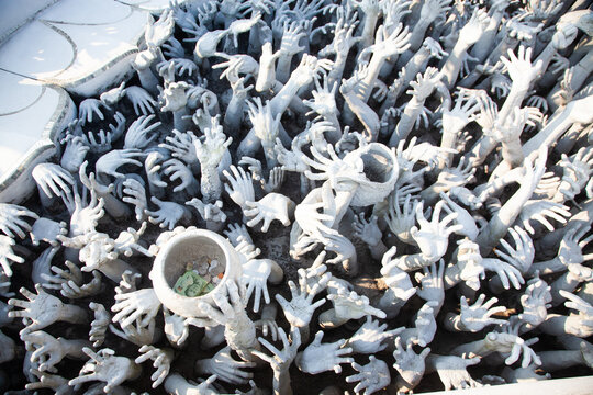 Wat Rong Khun, the famous White Temple, Chiang Rai, Thailand