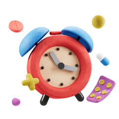 Medicine time , Clock ,3D Medical clay style Icon Pack	