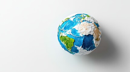 Silhouette of planet Earth on a white background with contour lines highlighting the oceans and continents . 