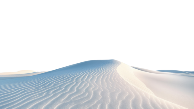 Whispers of the Desert: A mesmerizing view of a dune field, sculpted by the wind, showcases the subtle beauty of the desert. The pristine, undulating landscape suggests both solitude and resilience.