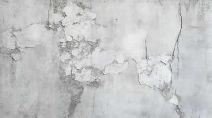 Obraz premium Smooth industrial concrete wall, light gray with subtle cracks and stains
