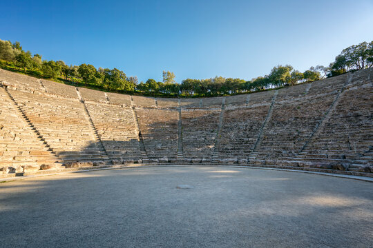 Ancient theatre at the Asclepieion of Epidaurus, UNESCO, Peloponnese