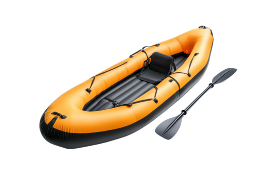 Kayak isolated on transparent background. PNG