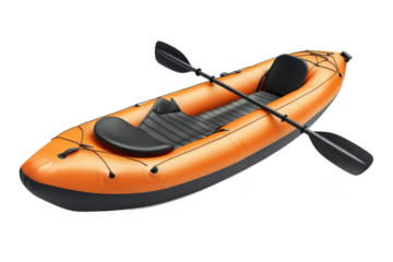 Orange sports shoes isolated on transparent background. PNG