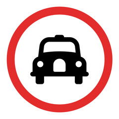No Taxi Sign