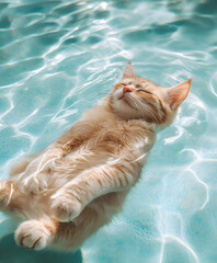 cat on the beach