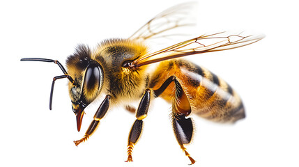 Bee Captured in Motion