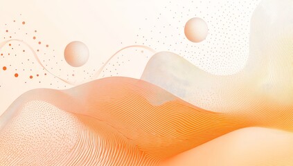 The abstract close-up highlights the flowing, wavy pattern of vibrant orange satin fabric, with a smooth and soft design