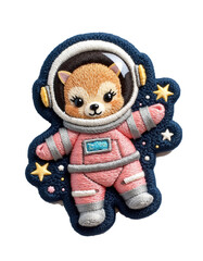 Shining Stars & Furry Astronauts: Vibrant Patch