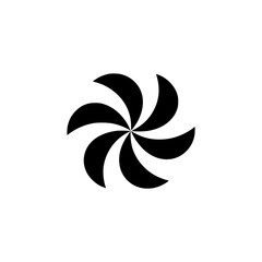 Abstract Black & White Swirl Design - Minimalist, Geometric, Modern