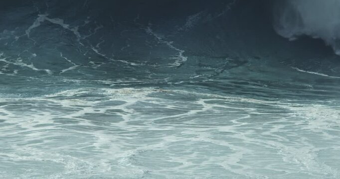 Epic Big Waves Crashing at Nazar&eacute; &ndash; Dramatic Ocean Power and Coastal Fury - Surf