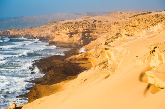 Cliffs around Tamri on Atlantic Coast, between Agadir and Essaouira