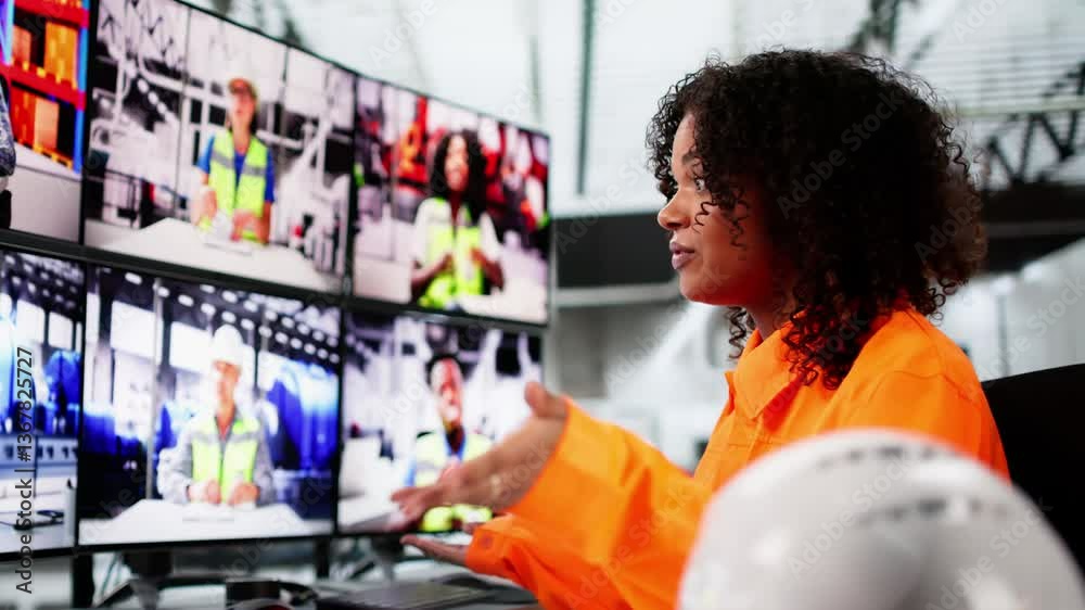 Poster Video Call On Multiple PC Desktop Computers