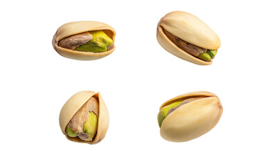 Fototapeta premium pistachio isolated on png transparent background, full depth of field