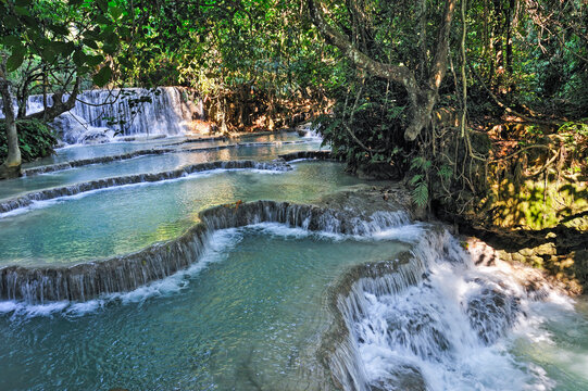 Kuang Si waterfalls, Luang Prabang, Laos