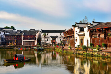 Zhuge Bagua village, 600 years old, Bagua layout, Lanxi County, Jinhua, Zhejiang Province