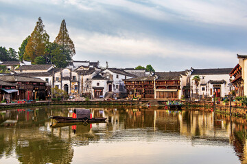 Zhuge Bagua village, 600 years old, Bagua layout, Lanxi County, Jinhua, Zhejiang Province