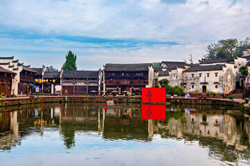 Zhuge Bagua village, 600 years old, Bagua layout, Lanxi County, Jinhua, Zhejiang Province