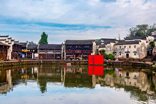 Zhuge Bagua village, 600 years old, Bagua layout, Lanxi County, Jinhua, Zhejiang Province