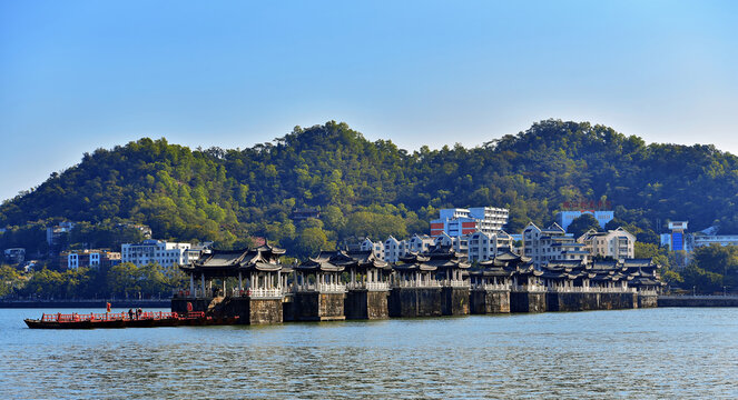 Guangji Bridge, built in 1170, one of China's four famous ancient bridges, Chaozhou City, Guangdong province