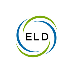 ELD creative minimalist letter logo.