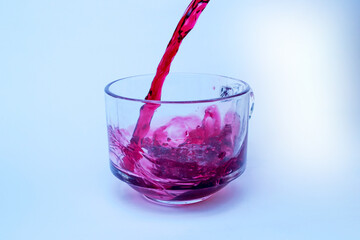 red wine splash
